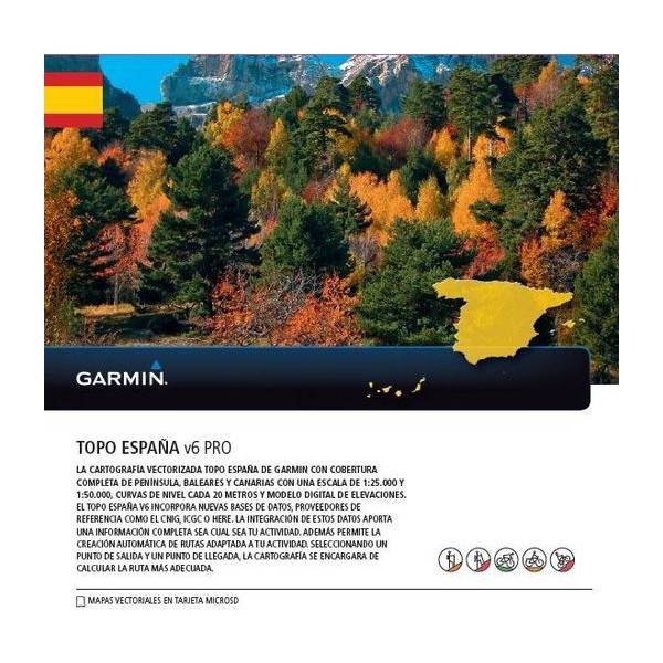 Garnin Topo Espana v6 PRO microSD/SD card