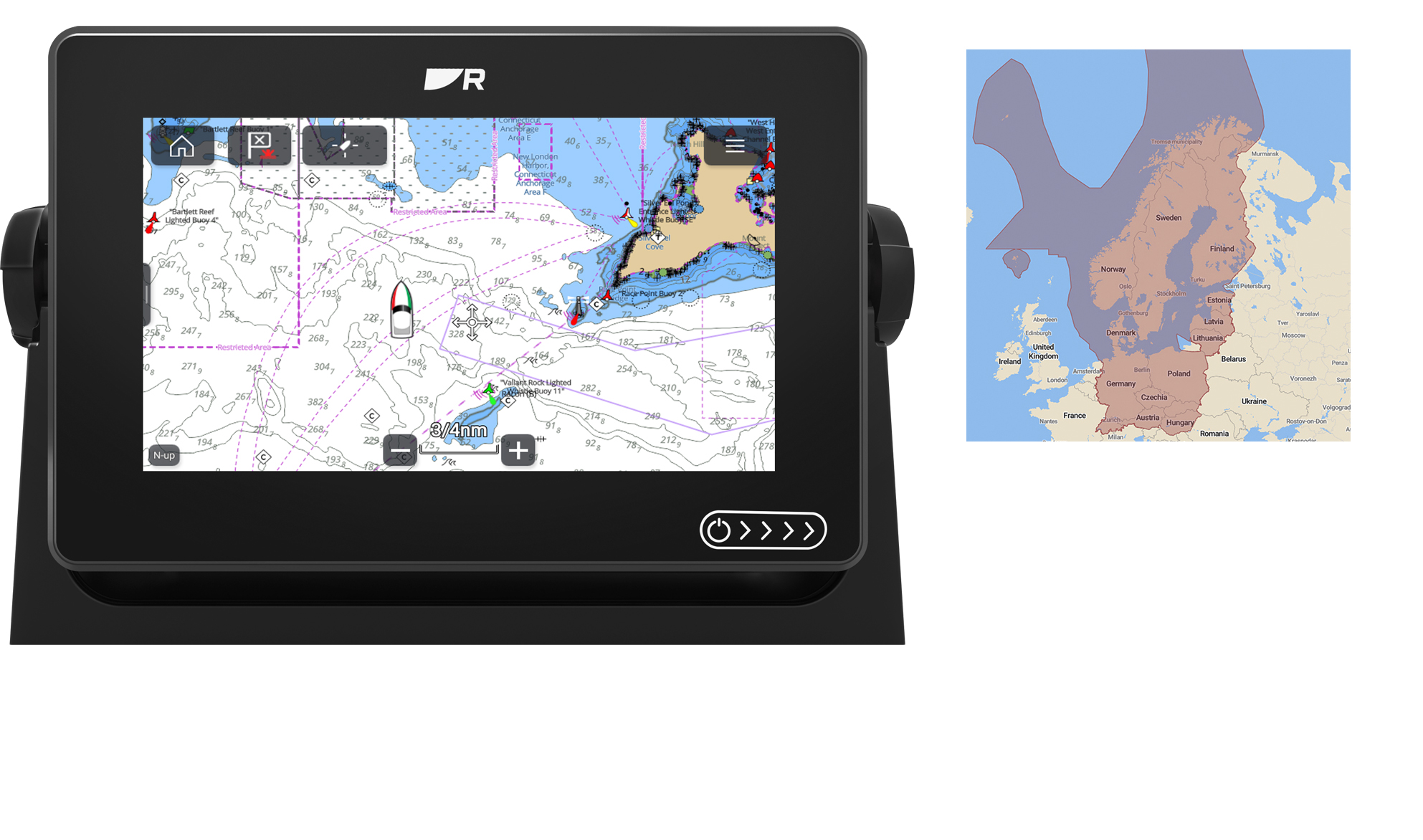 Raymarine Axiom+ 7 skortplotter inkl LH skort