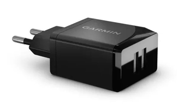 Garmin USB-strmadapter med to porte