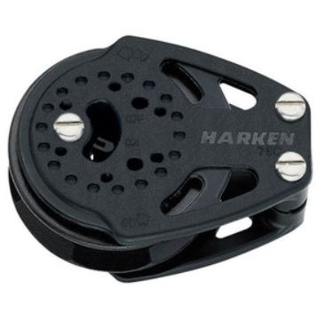 hk2672  Harken Carbo Ratchet Blok 75 mm enkelt, sk