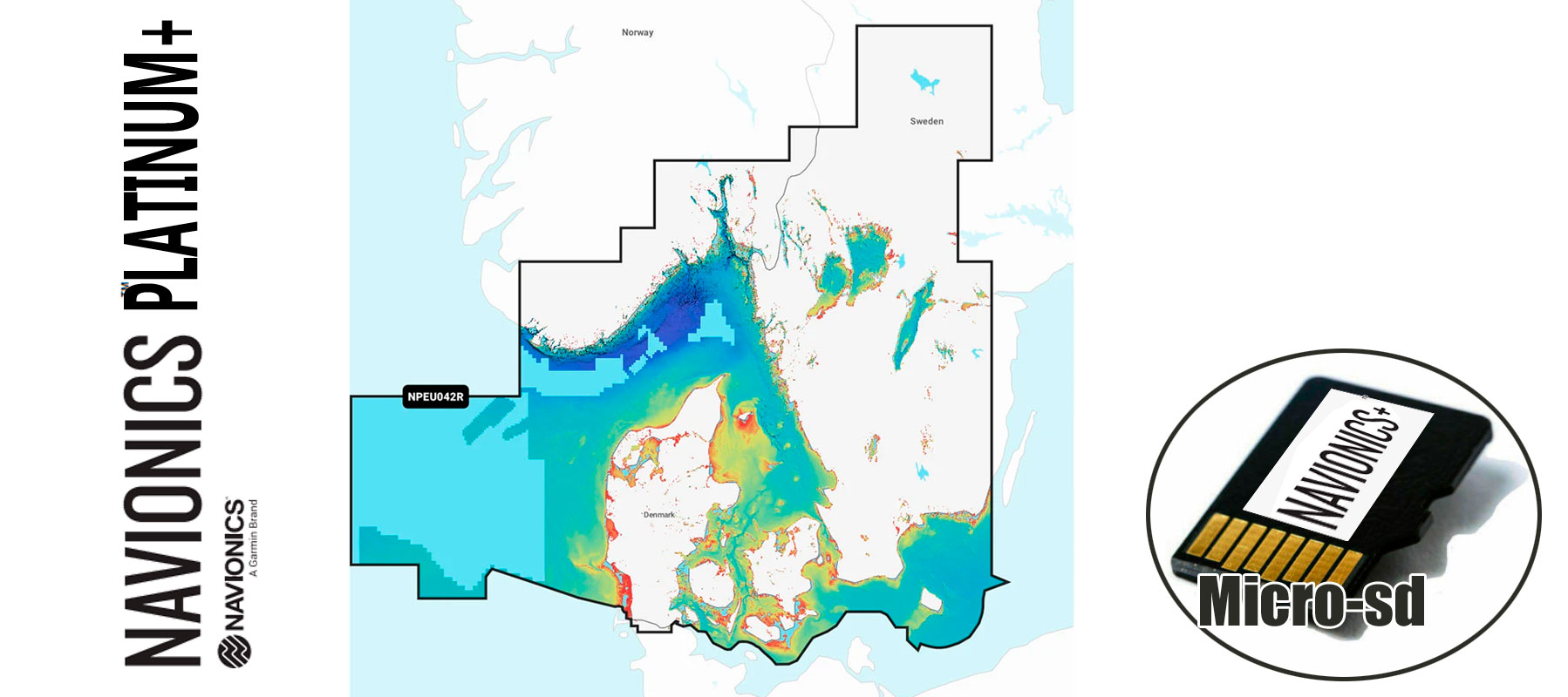 Navionics Platinum+ NPEU042R-Indre danske farvande