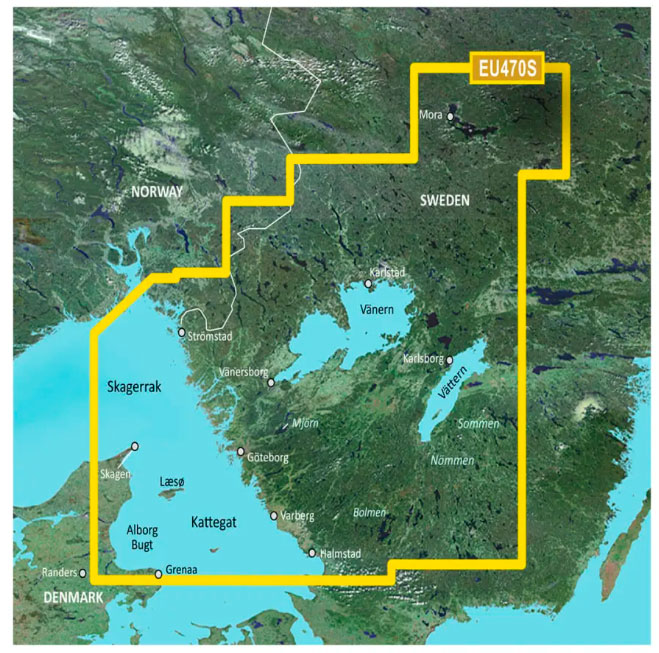 Garmin BlueChart G3 Vision VEU470S, Vanern,Vttern