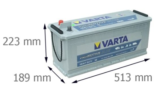 VARTA BATTERI PROMOTIVE BLUE 12V 140 AH - K8